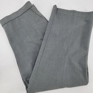 Croft & Barrow Womens Gray Slash Pocket Stretch Dress Office Casual Pants 16P